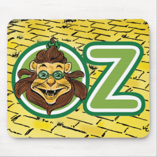 Vintage Der Zauberer von Oz, Löwe im Buchstaben O Mousepad