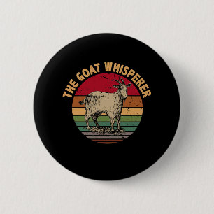 Vintage Der Ziegenflüsterer Lustiger Ziegenliebhab Button