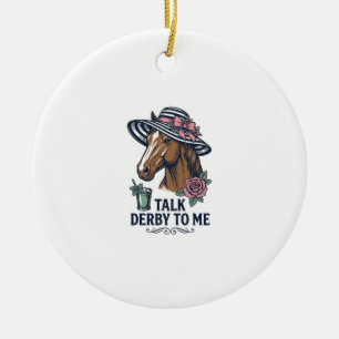 Vintage Derby Pferde Hut Rede Derby Mit Mir Design Keramik Ornament