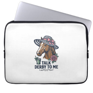 Vintage Derby Pferde Hut Talk Derby To Me Design Laptopschutzhülle