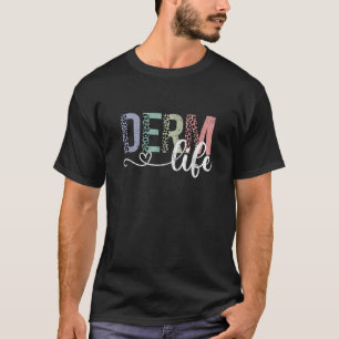 Vintage Derm Life Dermatologie Kosmische Dermatolo T-Shirt