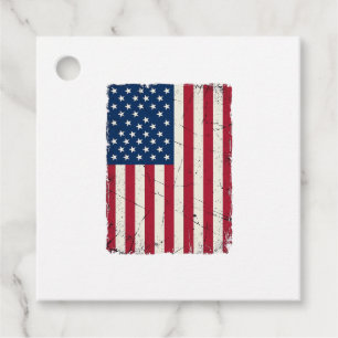 Vintage-Design Amerikanische Flagge Vektor-Shirt D Geschenkanhänger