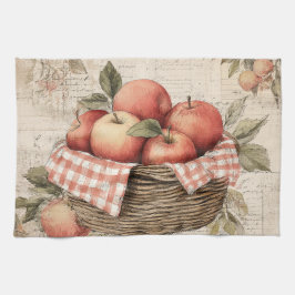 Vintage-Design-Apfelkorb Geschirrtuch