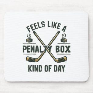 Vintage-Design-Bußbank-Stimmung-Hockey-Tag-Grafik Mousepad