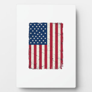 Vintage-Design mit amerikanischer Flagge Vektoren Fotoplatte