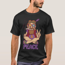 Vintage-Design mit Friedenszeichen für Männer T-Shirt