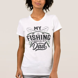 Vintage-Design mit Gravur für Angler-Vater auf T-S T-Shirt