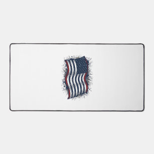 Vintage-Design mit Patriotic Flag-Shirt_1 Schreibtischunterlage