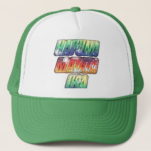 Vintage Designer Hakunamatata USA Trucker-Mützen Truckerkappe