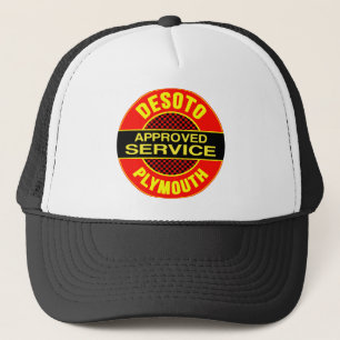 Vintage DeSoto Servicesschild Truckerkappe