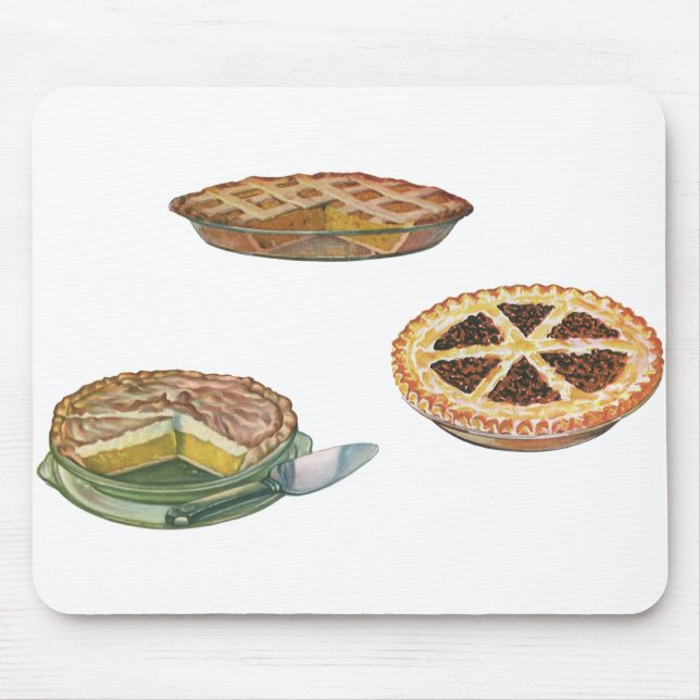 Vintage Desserts, Erntedank Pies, Pecan Pumpkin Mousepad (Vorne)