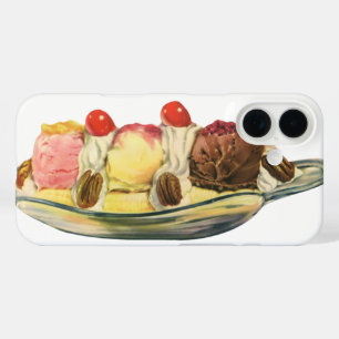 Vintage Desserts, Kirschen aus Bananengeflecht iPhone 16 Hülle