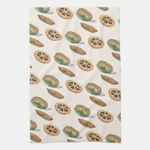 Vintage-Desserts, Thanksgiving-Pies, Pekanuss-Pump Geschirrtuch