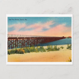 Vintage Destin Florida East Pass Bridge Postkarte