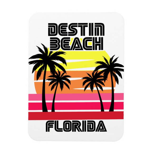 Vintage Destin Strand Florida Magnet (Vertikal)