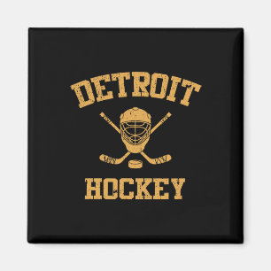 Vintage Detroit Eishockey Magnet