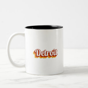 Vintage Detroit Zweifarbige Tasse
