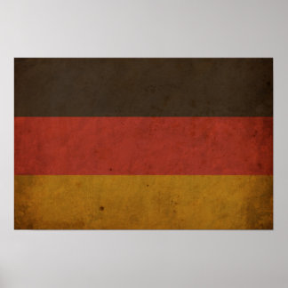 Vintage deutsche Flagge Poster