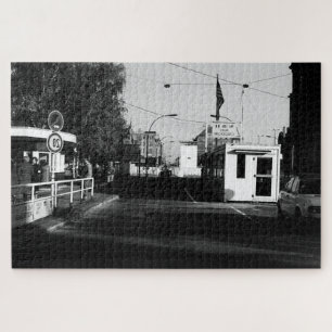 Vintage deutsche Grenzposten Ost-West-Berlin Puzzle