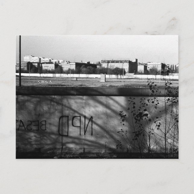 Vintage deutsche Mauer Postkarte (Vorderseite)
