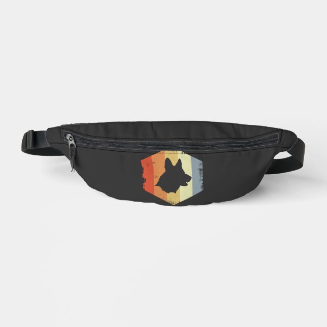 Vintage Deutscher Schäferhund Bauchtasche (Vorderseite)