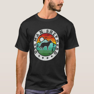 Vintage Deutscher Schäferhund Retro Hundemama Vate T-Shirt