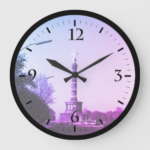 Vintage Deutschland Berlin 17. Juni Straße Groß Große Wanduhr