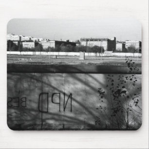 Vintage Deutschland Berliner Mauer 1970 Mousepad