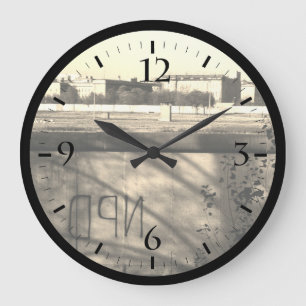 Vintage Deutschland Berliner Mauer Große Uhr