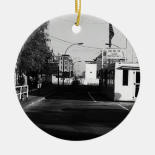 Vintage Deutschland Grenzposten Ost-West-Berlin Keramik Ornament