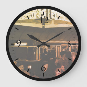 Vintage Deutschland München Hauptbahnhof Marienpla Große Wanduhr
