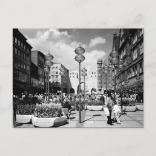 Vintage Deutschland München Stadttor Karistor Postkarte
