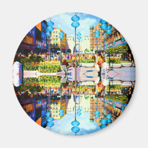 Vintage Deutschland Münchner Stadttor Karistor Magnet
