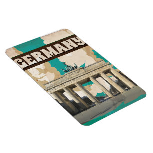 VINTAGE DEUTSCHLAND REISEPLAKAT MAGNET
