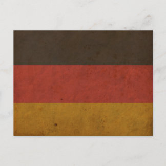 Vintage Deutschlandflagge Postkarte