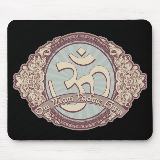 Vintage-Devanagari-OM-Logo Mousepad (Vorne)