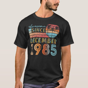 vintage dezember 1985 92 jahre alt 37. geburtstag T-Shirt