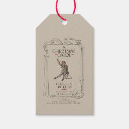 Vintage Dickens A Christmas Carol Gift Tag Geschenkanhänger
