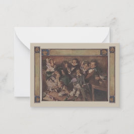 Vintage Dickens Tiny Tim Gott segne uns Geschenkka Mitteilungskarte