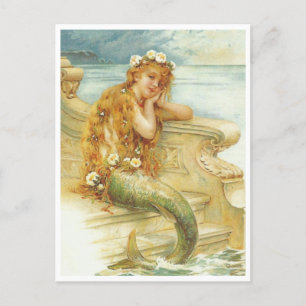 Vintage Die kleine Meerjungfrau von Stuart Hardy Postkarte