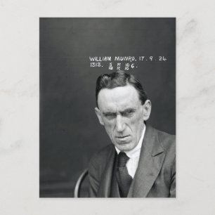 Vintage-Dieb-Krimineller-Mug-Shot Postkarte