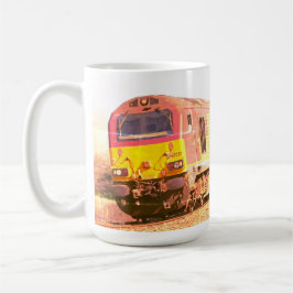 Vintage Diesellokomotive, personalisiert, Ihr Name Kaffeetasse