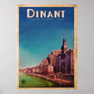 Vintage-Dinant-Reiseposter Poster
