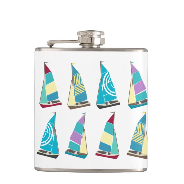 Vintage-Dinghies Flachmann (Vorderseite)