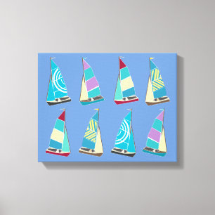 Vintage Dinghies Leinwanddruck