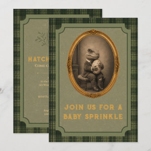 Vintage-Dinosaur-Baby-Sprinkle Einladung