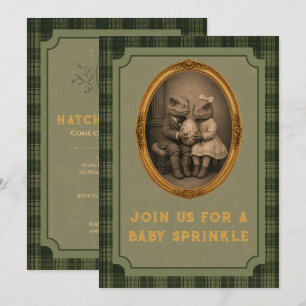 Vintage-Dinosaur-Baby-Sprinkle Einladung