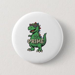 Vintage-Dinosaur-Sonnenbrille Prime-Cartoon-Shirt_ Button