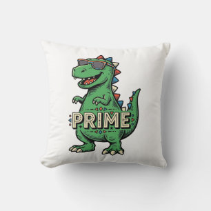 Vintage-Dinosaur-Sonnenbrille Prime-Cartoon-Shirt_ Kissen
