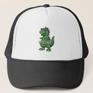 Vintage-Dinosaur-Sonnenbrille Prime-Cartoon-Shirt_ Truckerkappe